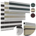 Modern Venetian Blinds With Striped Design And Multiple Color Options 3d model