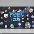 Dream Planet Journey Photo Spot With Colorful Planets And Starry Sky Background