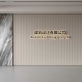 Modern Front Desk Background Wall Simple Background Wall Front Desk Reception Area Background Wall Company Front Desk Background Wall 3d model