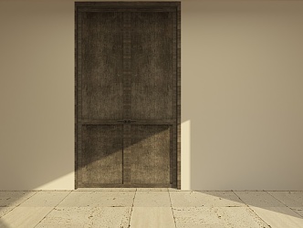 Quiet double door 3d model