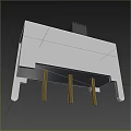 Compact Electronic Device With White Base And Black Heat Sink Component