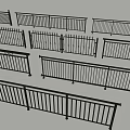 Black Metal Railings With Various Stylish Designs For Home Outdoor Use