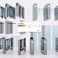Public Facilities Various Turnstile Gate Designs For Access Control And Security Management
