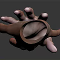 Human Hand Organ Displaying Natural Hair On Skin Surface In Closeup View