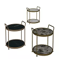 Round metal sides with handrails 3d model