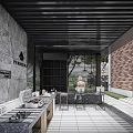 Beautiful Courtyard Garden Featuring Wooden Deck Outdoor Seating Shaded Area And Lush Greenery