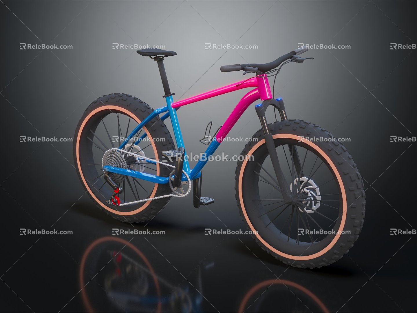 Modern Bicycle Mountain Bike Variable Speed Bike 3d model