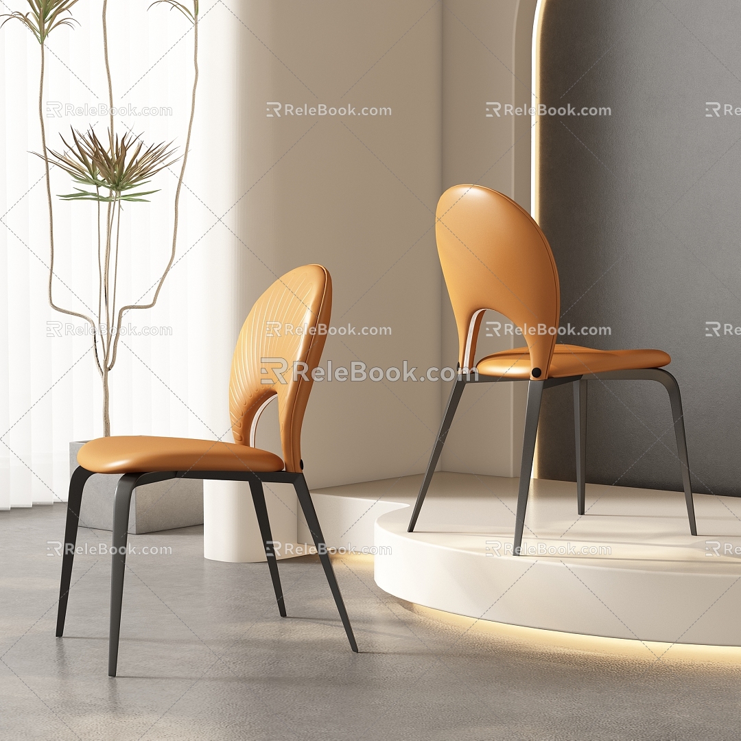 Dining Chair Leisure Chair 3d model