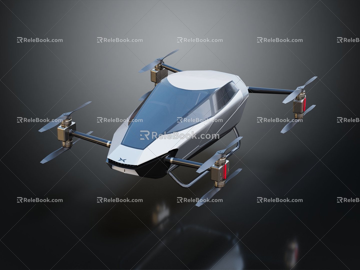 Modern drone aerial photography drone 3d model