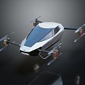 Modern drone aerial photography drone 3d model