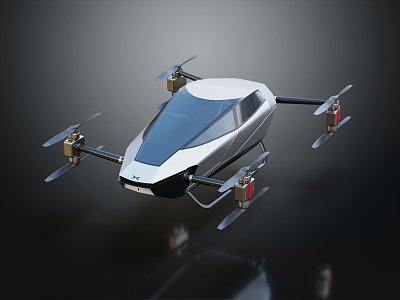 Modern drone aerial photography drone 3d model