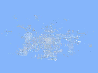 Aerial Planning of Urban Layout Including Road Network and Block Structure 3d model