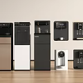 Modern Daily Use Electrical Appliances With Water Dispensers Coffee Makers And Small Devices