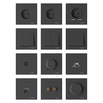 Modern Switch Panel 3d model