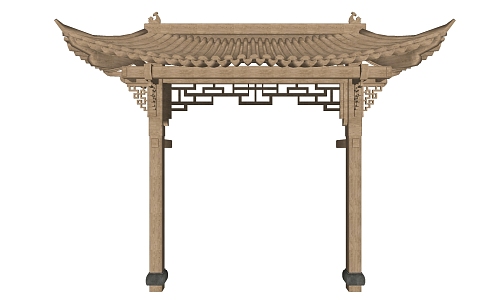 Chinese eaves 3d model