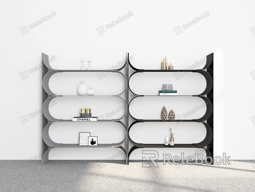 Bookshelf Bookshelf Ornaments Bookshelf Decorative Bookshelf Combination Storage Rack Decorative Rack Bookshelf Shelf model