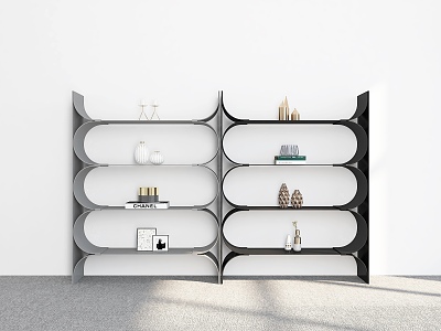 Bookshelf Ornaments Bookshelf Decorative Bookshelf Combination Storage Rack Decorative Rack Bookshelf Shelf model