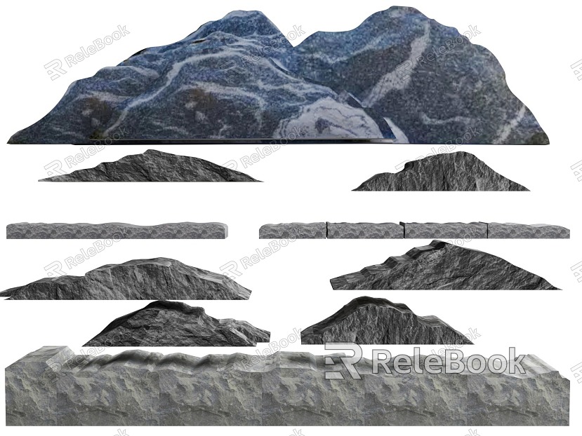 New Chinese Style Stone New Chinese Style Stone Set Stone Landscape Stone model