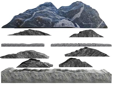 New Chinese Style Stone New Chinese Style Stone Set Stone Landscape Stone 3d model