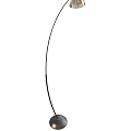 Sleek Modern Floor Lamp With Curved Stand And Round Shade For Contemporary Home Decor