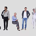 Many characters 3d model