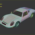 Sleek Silver Vintage Sports Car With Streamlined Body And Retro Design