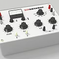 Industrial Control Panel With Multiple Adjustable Knobs Switches And Test Functions 3d model