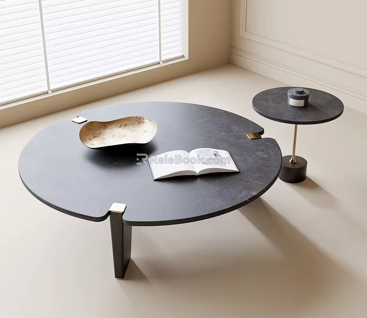 Coffee table round coffee table 3d model