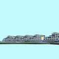 Modern School Building Design With Multi Story Structure Glass Facade And Green Campus