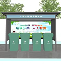 Modern Trash Bin Sorting Trash Bin Sorting Trash Bin Trash Station Trash Bin 3d model