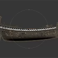 Traditional Wooden Watercraft With Intricate Hull Carvings And Retro Design Features