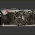 Vintage Leica Classic Camera Featuring Metal Body And Worn Texture Lens Design