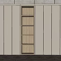Modern Wardrobe Interior Design With Panel Doors And Open Wooden Shelves