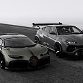 Bugatti VS Lamborghini urus 3d model