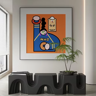 decorative painting 3d model