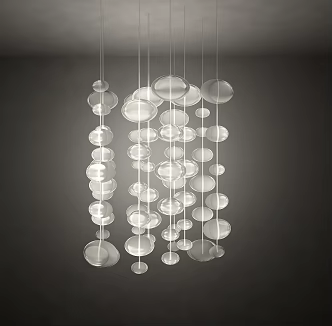 Modern chandelier 3d model