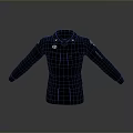 Black Casual Jacket With Multiple Pockets Front Patch And Functional Design For Daily Use 3d model