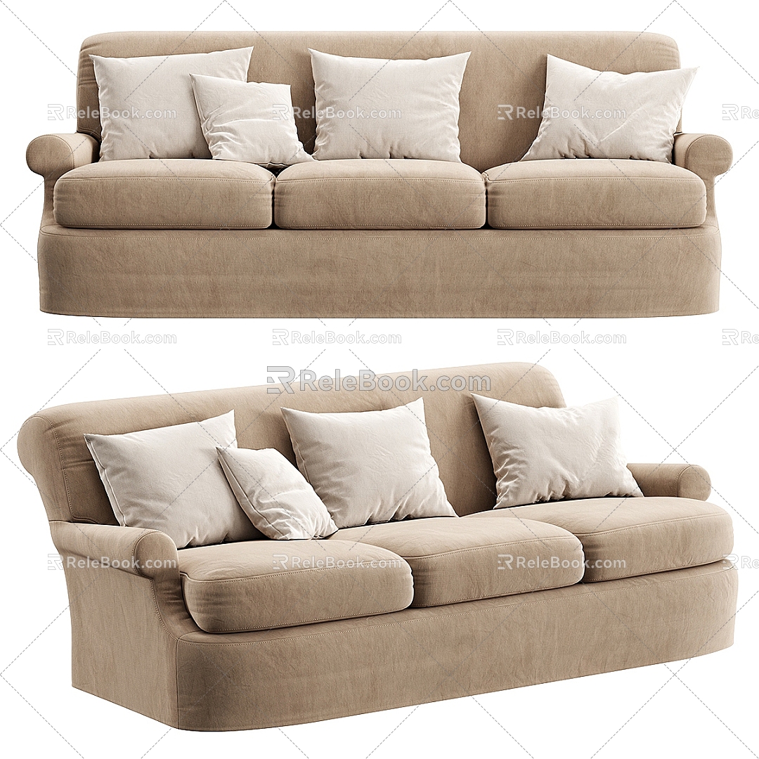 OLIVER GUSTAV Sofa for many people 3d model