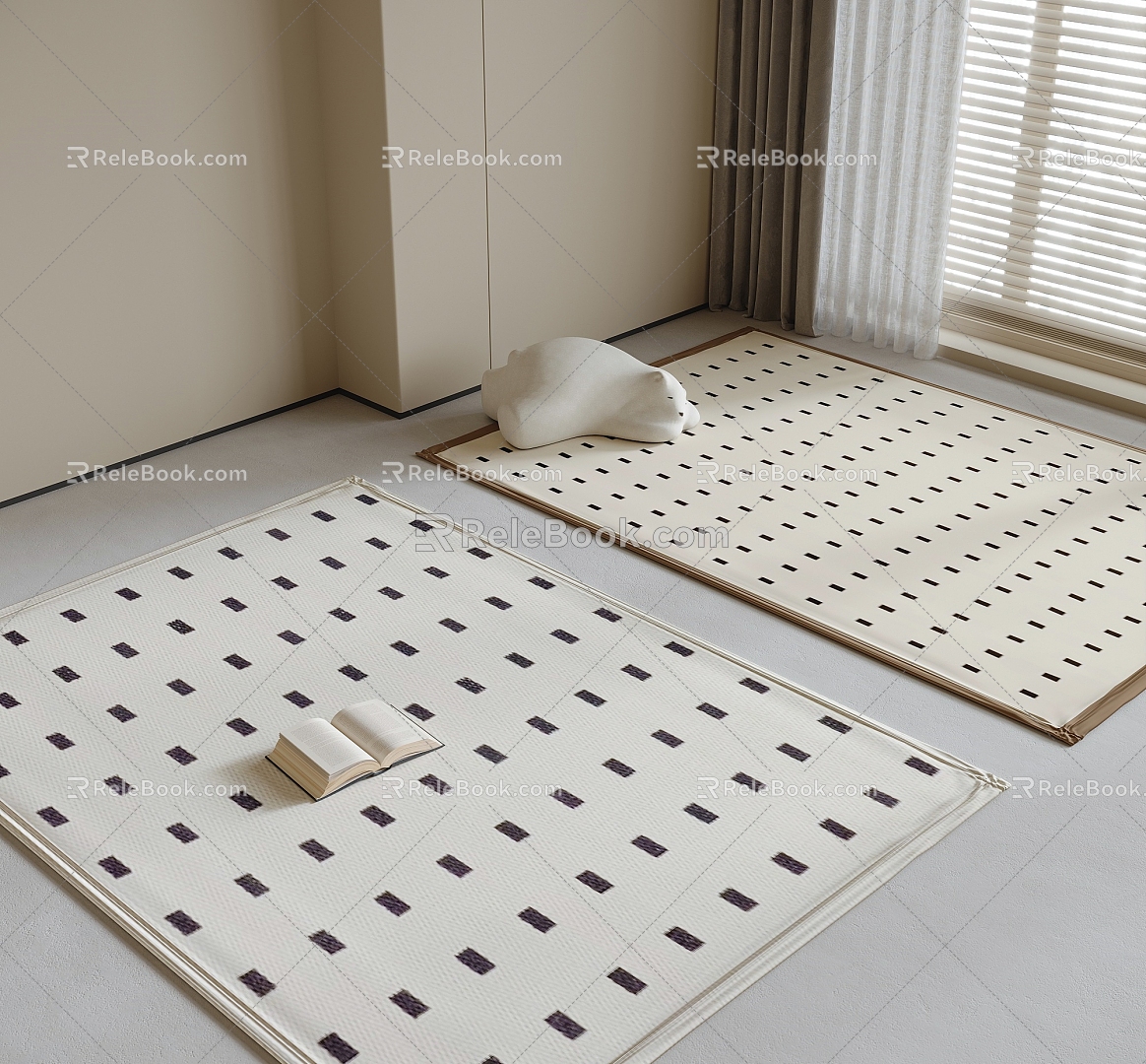 square carpet 3d model