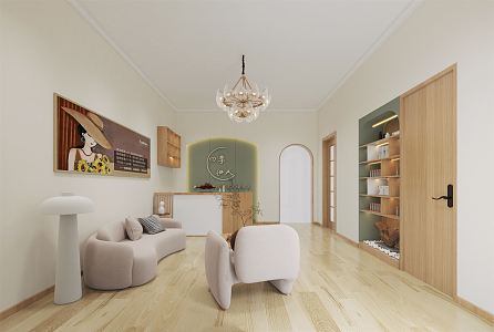 Modern Beauty Salon Hall 3d model