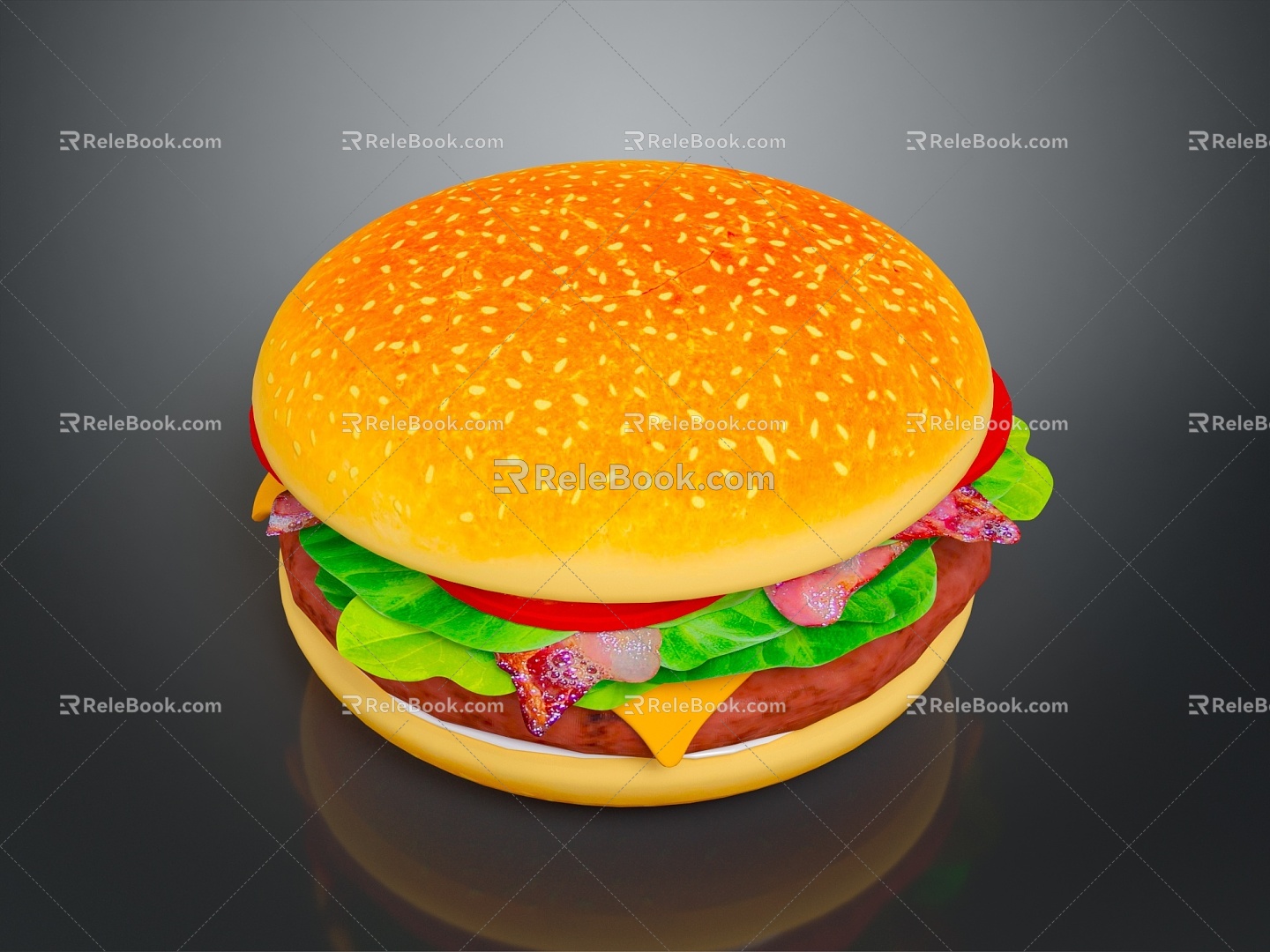 lunch sandwich hamburger hamburger western lunch western cartoon lunch model