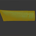 Green Cosmetic Tube With Smooth Surface And Reflection On Black Background