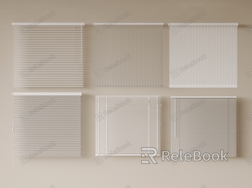 Modern Venetian Blinds Curtain Shangri-La Curtain Honeycomb Curtain Vertical Curtain Roman Curtain model