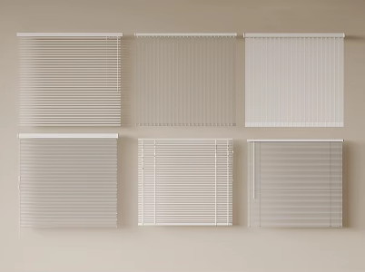 Modern Venetian Blinds Curtain Shangri-La Curtain Honeycomb Curtain Vertical Curtain Roman Curtain 3d model