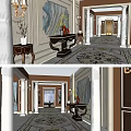 Birds Eye View Of Interior Floor Plan With Multiple Rooms Furniture And Decorative Elements