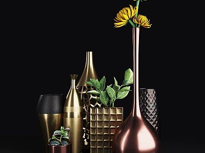 Light Luxury Vase Combination Decoration model