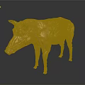 Professional Golden Pig Anatomical Model For Veterinary Medical Instrument Training