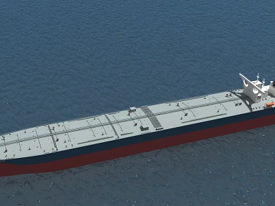 Luxury Yacht Sailing On Blue Sea With Gray Red Hull And White Superstructure 3d model Luxury Yacht Sailing On Blue Sea With Gray Red Hull And White Superstructure 3d model