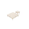 Elegant Ornate Silver Metal Coffee Table With Intricate Carved Patterns And Decorative Legs