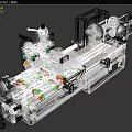 cnc machining machine 3d model